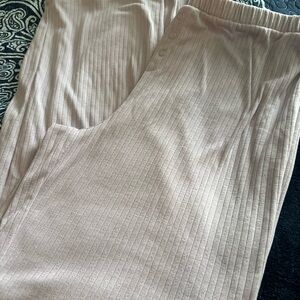 Women's Soft Ribbed Lounge / pajama bottoms in LIGHT LAVENDER